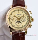 TW Factory Copy Vacheron Constantin Traditionnelle Perpetual Calendar Watch Gold Chronograph Dial